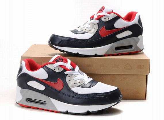 nike max air 90 air max 90 bleu et blanc chaussure course a pied la depollution
